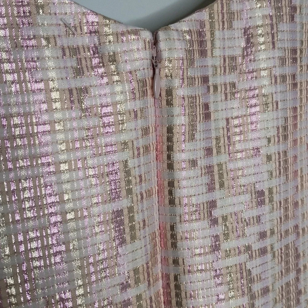 Dress the Population fit and flare cocktail party dress pink shiny XXL - Picture 7 of 11